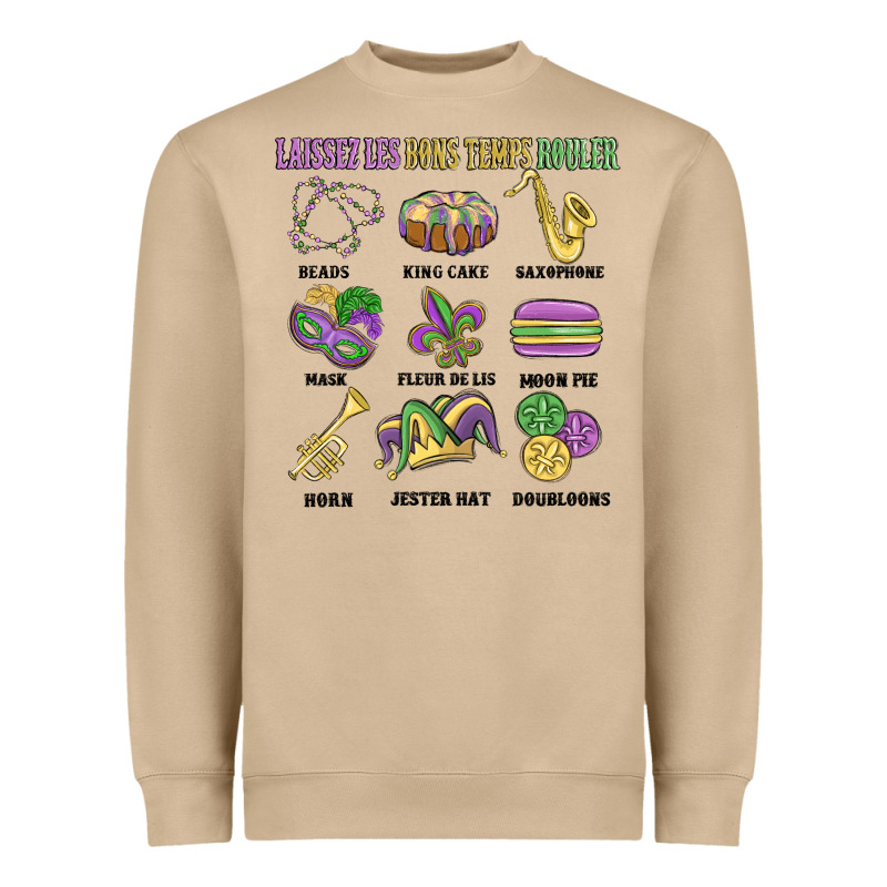 Laissez Les Bons Temps Rouler Heavyweight Sweatshirt by MaliasSmallBusiness | Teevron