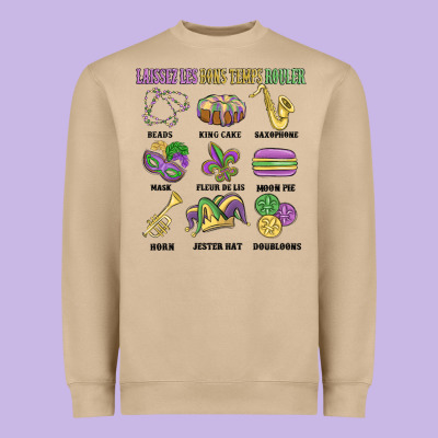 Laissez Les Bons Temps Rouler Heavyweight Sweatshirt Designed By Maliassmallbusiness