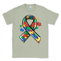 Matcha autism puzzle ribbon Classic Tee - MaliasSmallBusiness