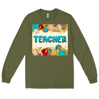 Army Green teacher Long Sleeve Tee - MaliasSmallBusiness