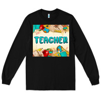 Black teacher Long Sleeve Tee - MaliasSmallBusiness