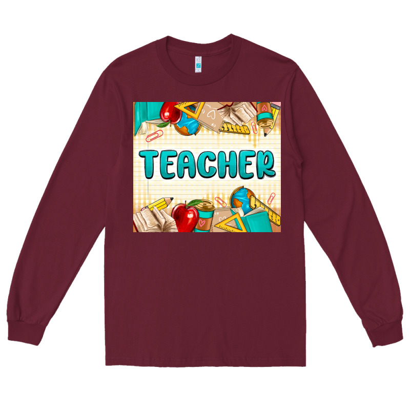 Teacher Long Sleeve Tee by MaliasSmallBusiness | Teevron