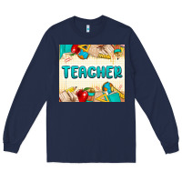 Navy teacher Long Sleeve Tee - MaliasSmallBusiness