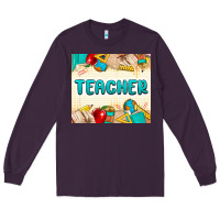 Plum teacher Long Sleeve Tee - MaliasSmallBusiness