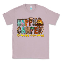 Lilac Happy Camper Be Happy Or Go Away Classic Tee - CowhideDigitalArt