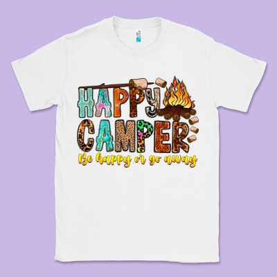 Happy Camper Be Happy Or Go Away Classic Tee Designed By Cowhidedigitalart