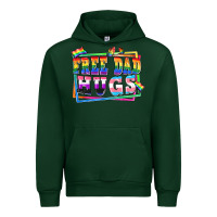 Forest Green Free dad hugs pride Urban Hoodie - FaDigitalArtStudio