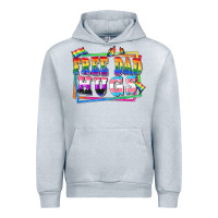 Heather Grey Free dad hugs pride Urban Hoodie - FaDigitalArtStudio