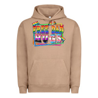 Pigment Burro Free dad hugs pride Urban Hoodie - FaDigitalArtStudio