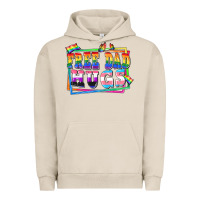 Pigment French Oak Free dad hugs pride Urban Hoodie - FaDigitalArtStudio