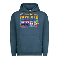 Pigment Midnight Navy Free dad hugs pride Urban Hoodie - FaDigitalArtStudio