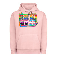 Pigment Salmon Free dad hugs pride Urban Hoodie - FaDigitalArtStudio