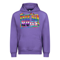 Tulip Free dad hugs pride Urban Hoodie - FaDigitalArtStudio