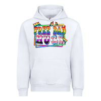 White Free dad hugs pride Urban Hoodie - FaDigitalArtStudio