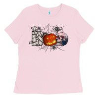 Bubblegum Pink boo Ladies Tee - CowhideDigitalArt