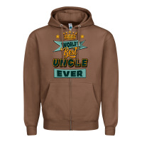 Chestnut world's best uncle ever Zipper Hoodie - Jasminsmagicworld