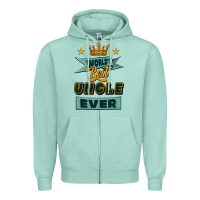 Seafoam world's best uncle ever Zipper Hoodie - Jasminsmagicworld