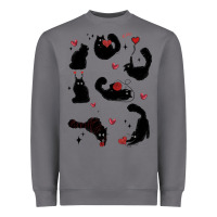 Storm valentine cat Heavyweight Sweatshirt - MaliasSmallBusiness