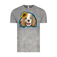 Cloud Rock cocker spaniel sunflower Vintage Tee - Jasminsmagicworld