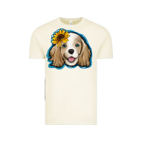 Vintage Arctic cocker spaniel sunflower Vintage Tee - Jasminsmagicworld
