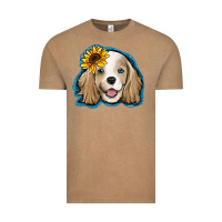 Vintage Coffee cocker spaniel sunflower Vintage Tee - Jasminsmagicworld