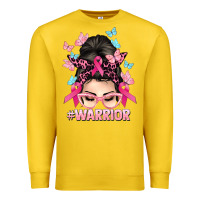 Lemon Warrior Cancer messy bun Cancer Awareness Premium Sweatshirt - HowdyJamesFarm