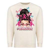 Sandshell Warrior Cancer messy bun Cancer Awareness Premium Sweatshirt - HowdyJamesFarm