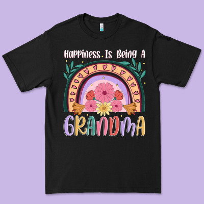 Happiness Is Being A Grandma Premium Tee Designed By Jahusdesignshop