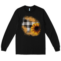 Black sunflower christmas patch Long Sleeve Tee - JahusDesignShop