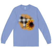 Colony Blue sunflower christmas patch Long Sleeve Tee - JahusDesignShop