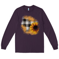 Plum sunflower christmas patch Long Sleeve Tee - JahusDesignShop