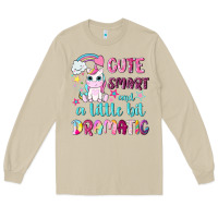 Mushroom cute smart and a little bit dramatic with unicorn Long Sleeve Tee - NancyCooperArtShop