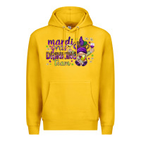 Lemon Mardi Gras drinking team with gnome Premium Hoodie - HowdyJamesFarm