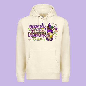 Mardi Gras Drinking Team With Gnome Premium Hoodie Designed By Howdyjamesfarm