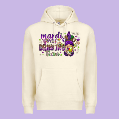 Mardi Gras Drinking Team With Gnome Premium Hoodie Designed By Howdyjamesfarm