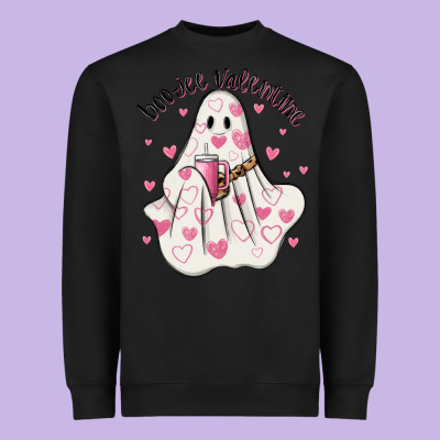 Boo Jee Valentine Heavyweight Sweatshirt Designed By Maliassmallbusiness