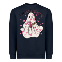 Navy boo jee valentine Heavyweight Sweatshirt - MaliasSmallBusiness