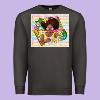 Goodbye School Hello Summer Premium Sweatshirt Designed By Tumblerdesignbyshophia