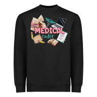 Black medical codler Heavyweight Sweatshirt - MaliasSmallBusiness