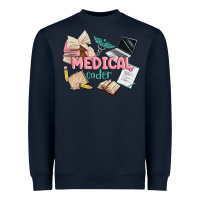 Navy medical codler Heavyweight Sweatshirt - MaliasSmallBusiness