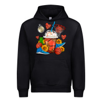 Black Basketball Frappe Coffee Urban Hoodie - FaDigitalArtStudio