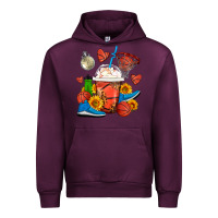 Mauve Wine Basketball Frappe Coffee Urban Hoodie - FaDigitalArtStudio