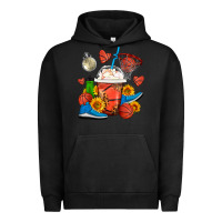 Pigment Black Basketball Frappe Coffee Urban Hoodie - FaDigitalArtStudio