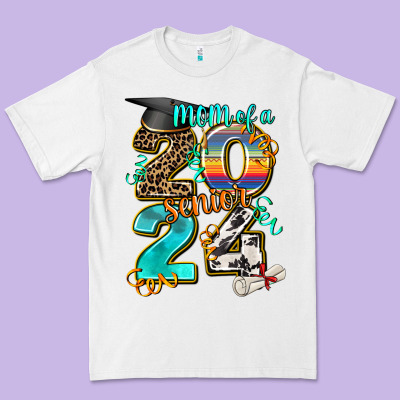 2024 Graduate Leopard Premium Tee Designed By Adodesignshop