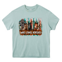 Arona just a girl who loves horses Heavy Core Tee - CowhideDigitalArt