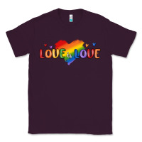 Plum love is love lgbtq Classic Tee - MaliasSmallBusiness