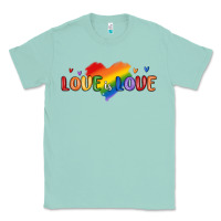Seafoam love is love lgbtq Classic Tee - MaliasSmallBusiness