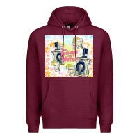 Burgundy this probably isn't water Premium Hoodie - TumblerDesignByShophia