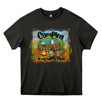 Asphalt camping is my happy place Heavy Core Tee - BarkalooDesign