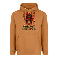 Meerkat just a girl who loves christmas afro messy bun Heavyweight Hoodie - texasbilliewilder